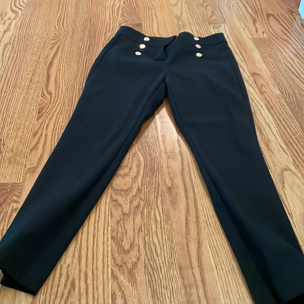 VGUC LOFT petite black high waist skinny pants.